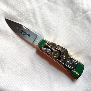 Vintage '97 Franklin Mint Collector Knife 1978 Cj-5 Jeep Renegade